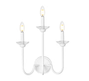 Allistair 3 Light 15" Wall Sconce in Tundra White