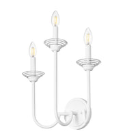 Allistair 3 Light 15" Wall Sconce in Tundra White