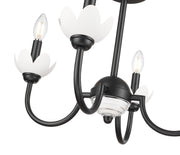Allistair 4 Light 20" Semi Flush Mount in Matte Black