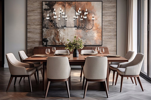 Allistair 16 Light 56" Linear Pendant in Matte Black in a room setting