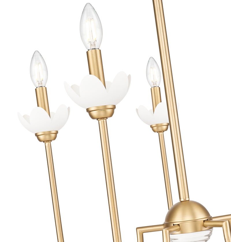 Allistair 5 Light 24" Chandelier in Modern Gold