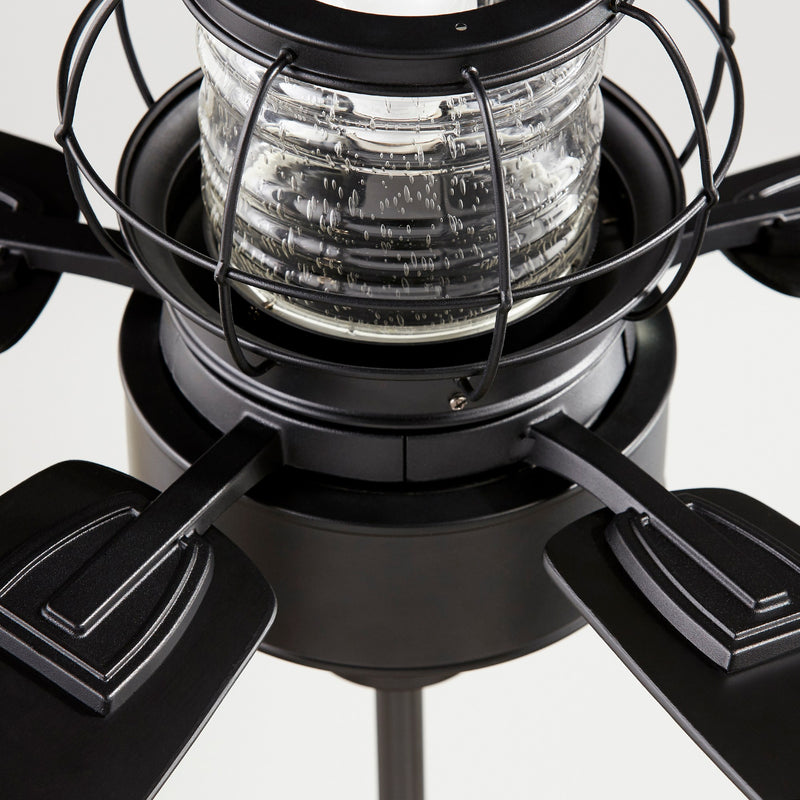 Galveston 52" 5-Blade Ceiling Fan in Textured Black