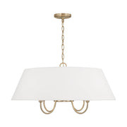 Julia 4-Light Pendant in Matte Brass