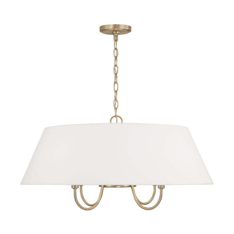 Julia 4-Light Pendant in Matte Brass