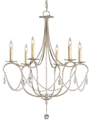 Crystal 6-Light Chandelier - Lamps Expo