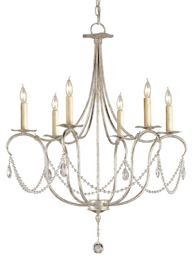 Crystal 6-Light Chandelier - Lamps Expo