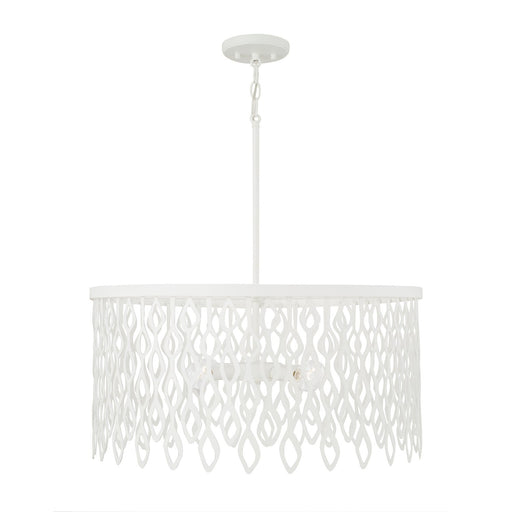 Phoebe 4-Light Pendant in Matte White