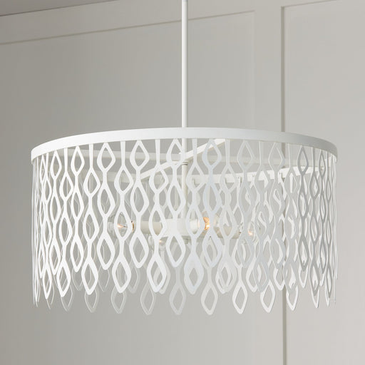 Phoebe 4-Light Pendant in Matte White
