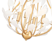 Claudine 4 Light 18" Chandelier in Modern Gold