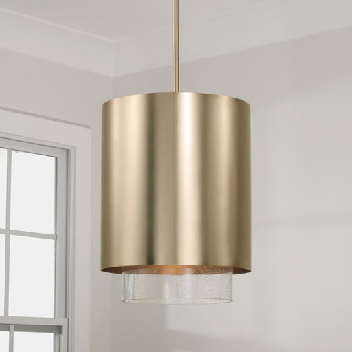 Weller Pendant in Matte Brass