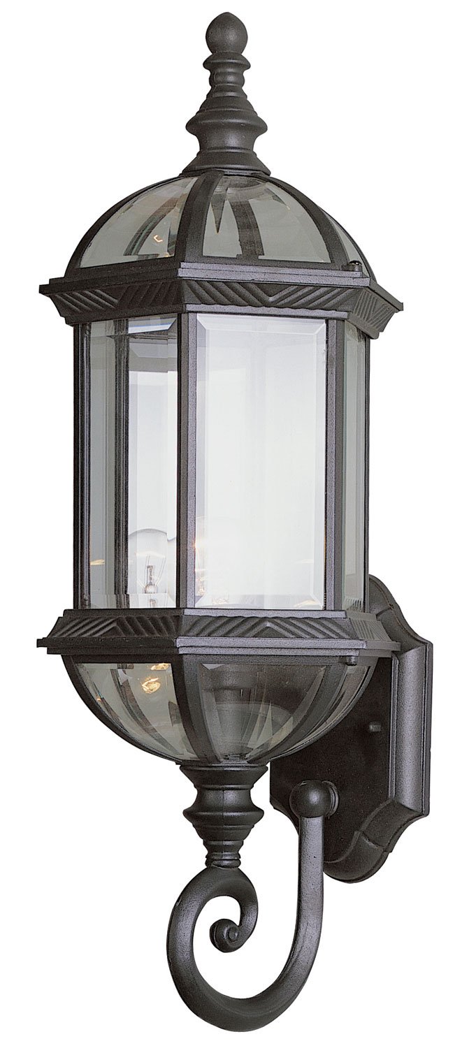 Wentworth 22.25" Outdoor Wall Lantern in Black