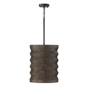 Dunn Pendant in Espresso Stain and Black