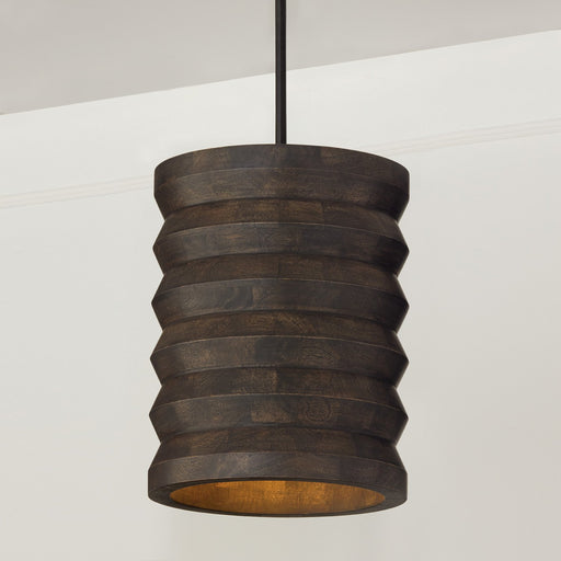 Dunn Pendant in Espresso Stain and Black