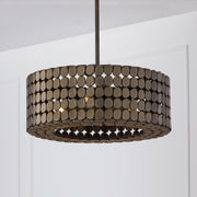 Eliana 22" 4-Light Pendant in Dark Brass