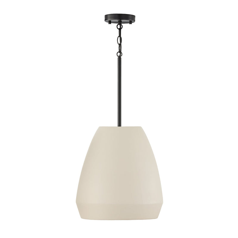 Della Large Pendant in Terracotta Ivory
