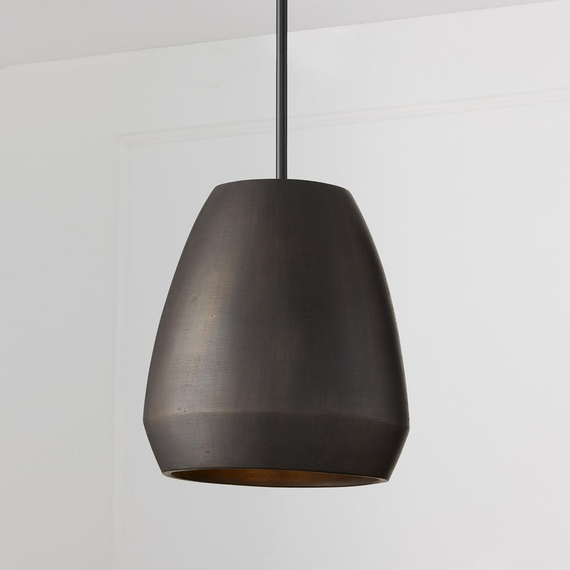 Della Large Pendant in Terracotta Umber
