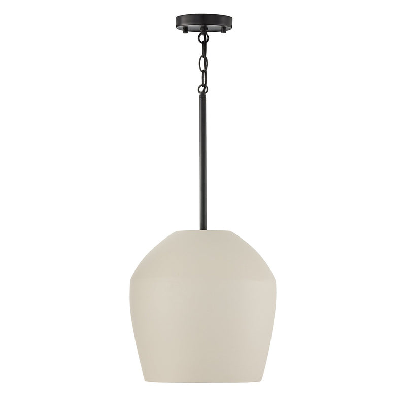 Della Medium Pendant in Terracotta Ivory