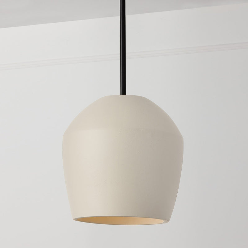 Della Medium Pendant in Terracotta Ivory