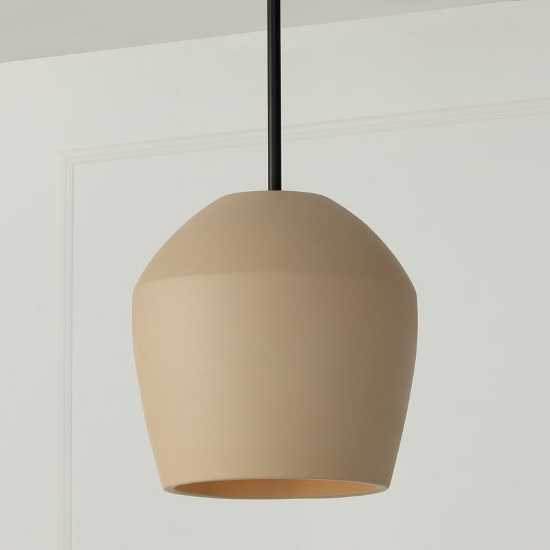 Della Medium Pendant in Terracotta Sand