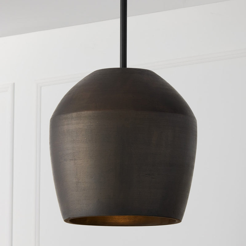 Della Medium Pendant in Terracotta Umber
