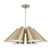 Leo 6-Light Pendant in Matte Brass