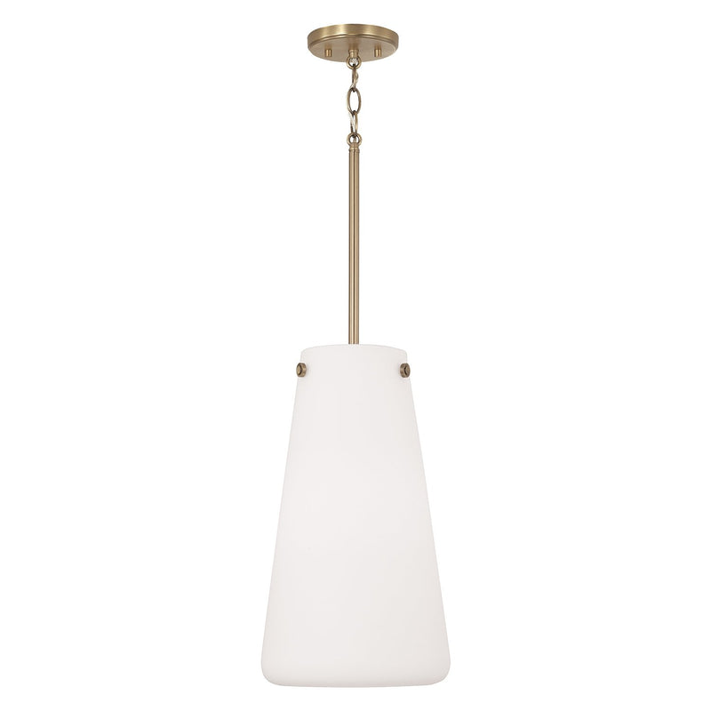 Averitt Mini Pendant in Aged Brass