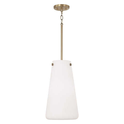 Averitt Mini Pendant in Aged Brass