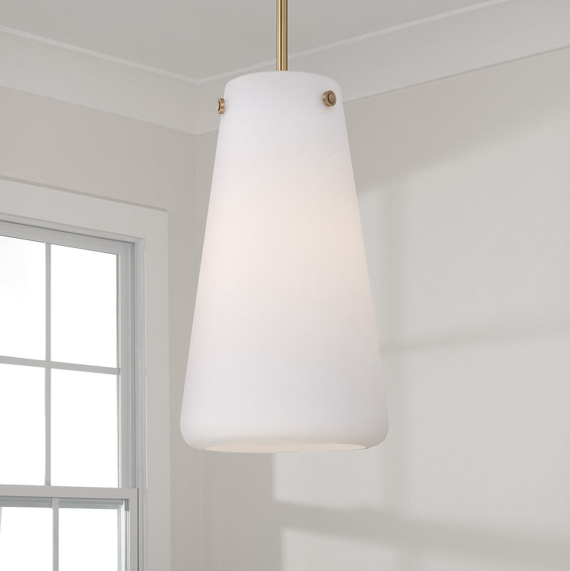 Averitt Mini Pendant in Aged Brass