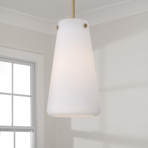Averitt Mini Pendant in Aged Brass