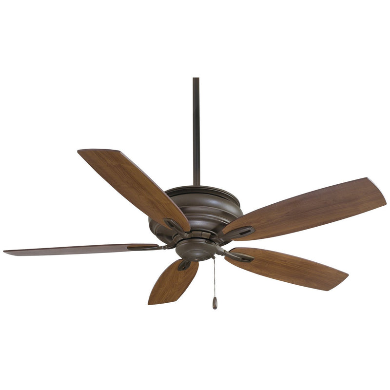 Timeless 54" Ceiling Fan in Oil Rubbed Bronze / Medium Maple