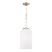 Cleo Mini Pendant in Matte Brass