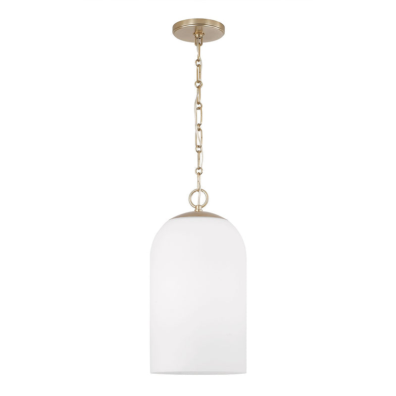 Cleo Mini Pendant in Matte Brass