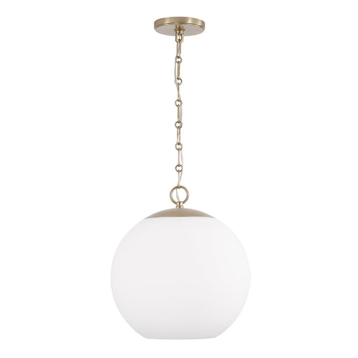 Cleo Medium Pendant in Matte Brass