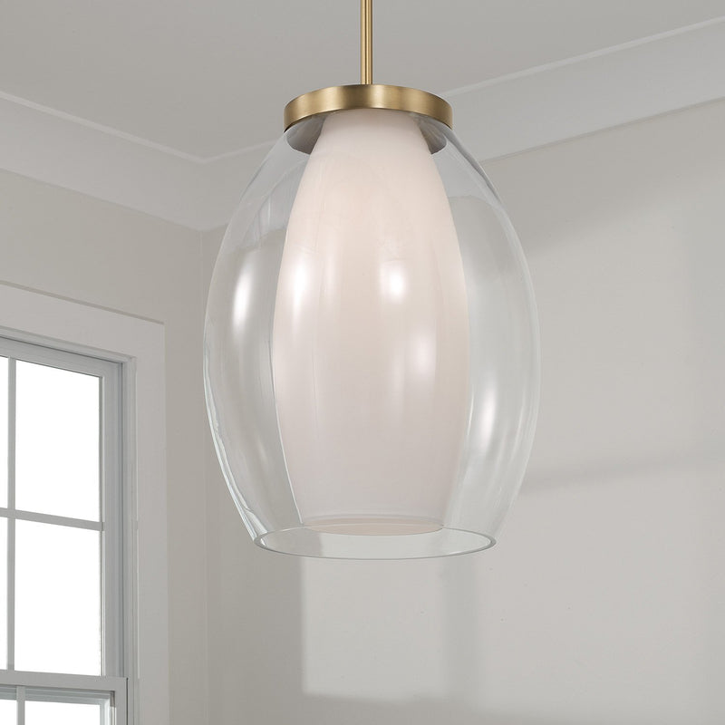 Joss Pendant in Aged Brass