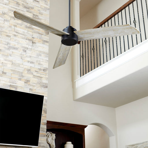 Trio 60" 3-Blade Ceiling Fan in Textured Black