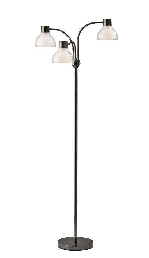 Presley 3-Light Tree Floor Lamp in Black Nickel