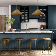 Avery 28" Pendant in Aged Brass