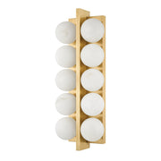 Emille 10-Light Wall Sconce in Vintage Brass