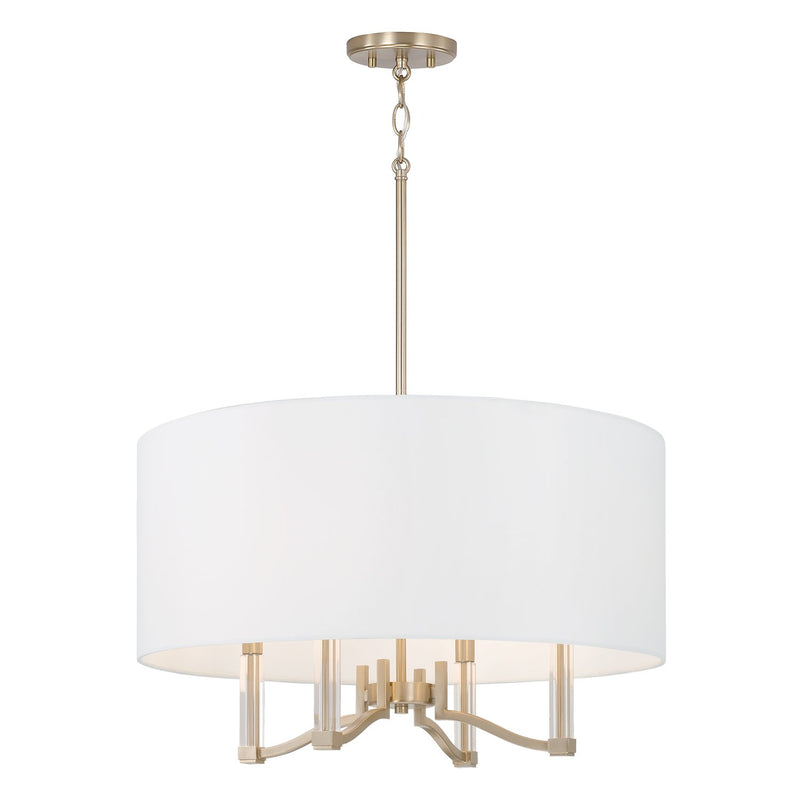 Ingrid 4-Light Pendant in Matte Brass