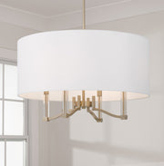 Ingrid 4-Light Pendant in Matte Brass