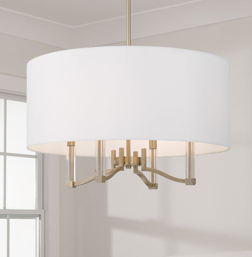 Ingrid 4-Light Pendant in Matte Brass