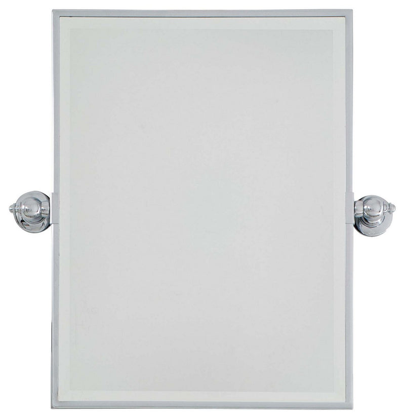 Pivoting Mirrors 23.5" Rectangular Mirror in Chrome