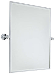 Pivoting Mirrors 29.5" Rectangular Mirror in Chrome