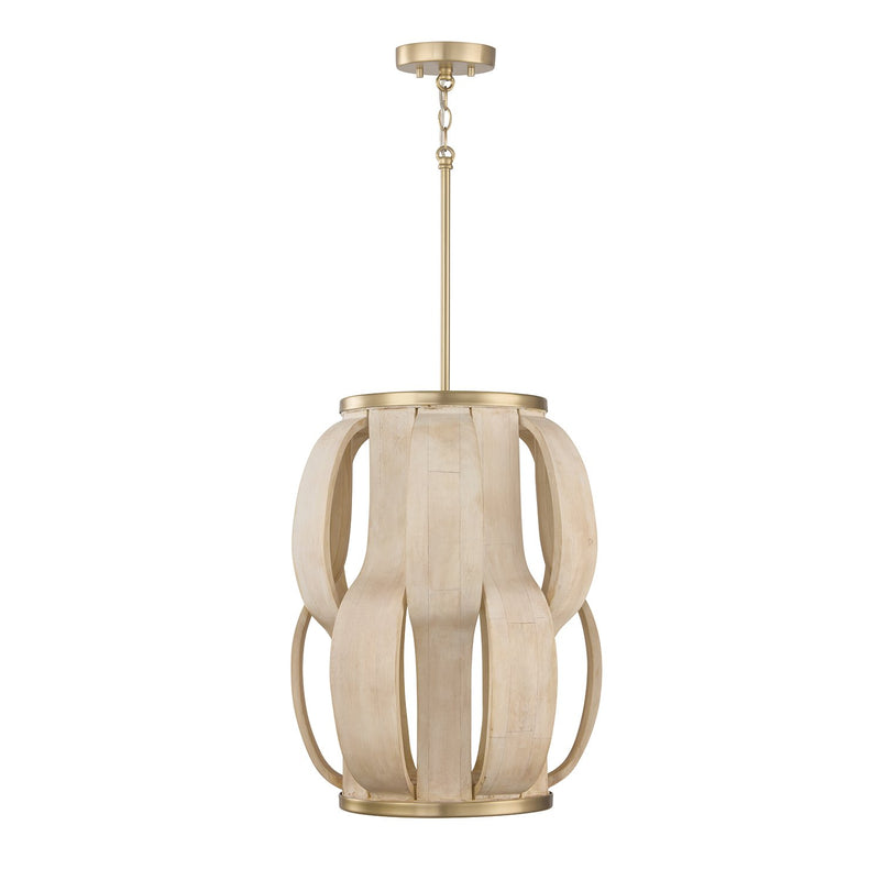 Willa Pendant in Matte Brass