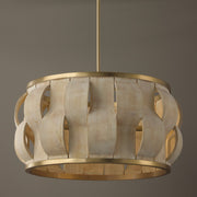 Willa 4-Light Pendant in Matte Brass