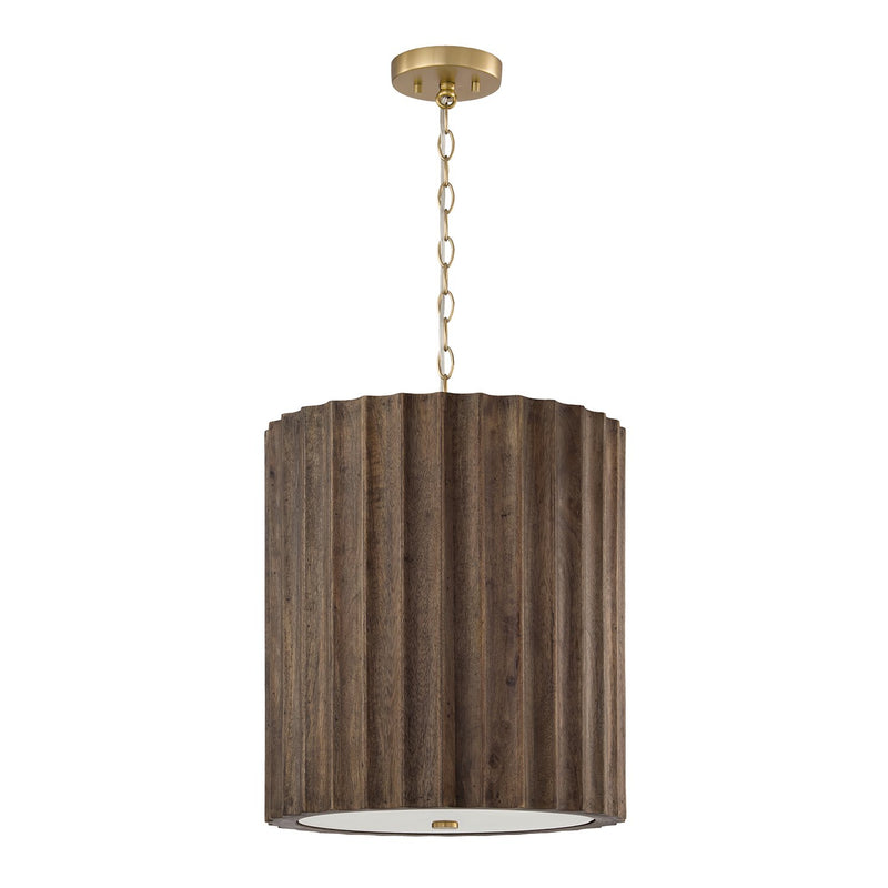 Cody 3-Light Pendant in Matte Brass