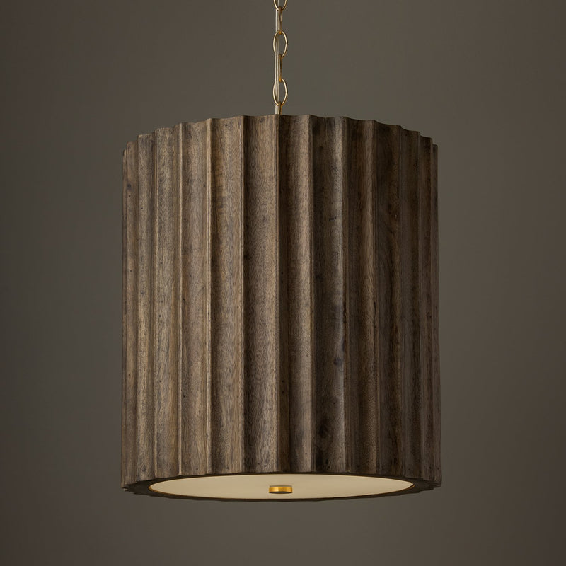 Cody 3-Light Pendant in Matte Brass