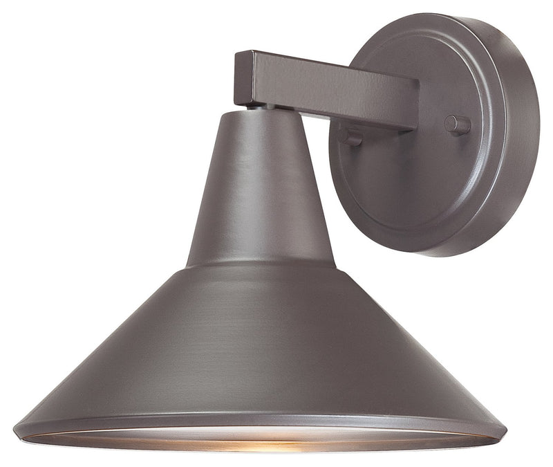 Bay Crest Small Outdoor Wall Sconce in Dorian Bronze