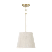 Tara 12" Tapered Pendant in Matte Brass