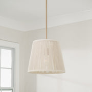 Tara 12" Tapered Pendant in Matte Brass